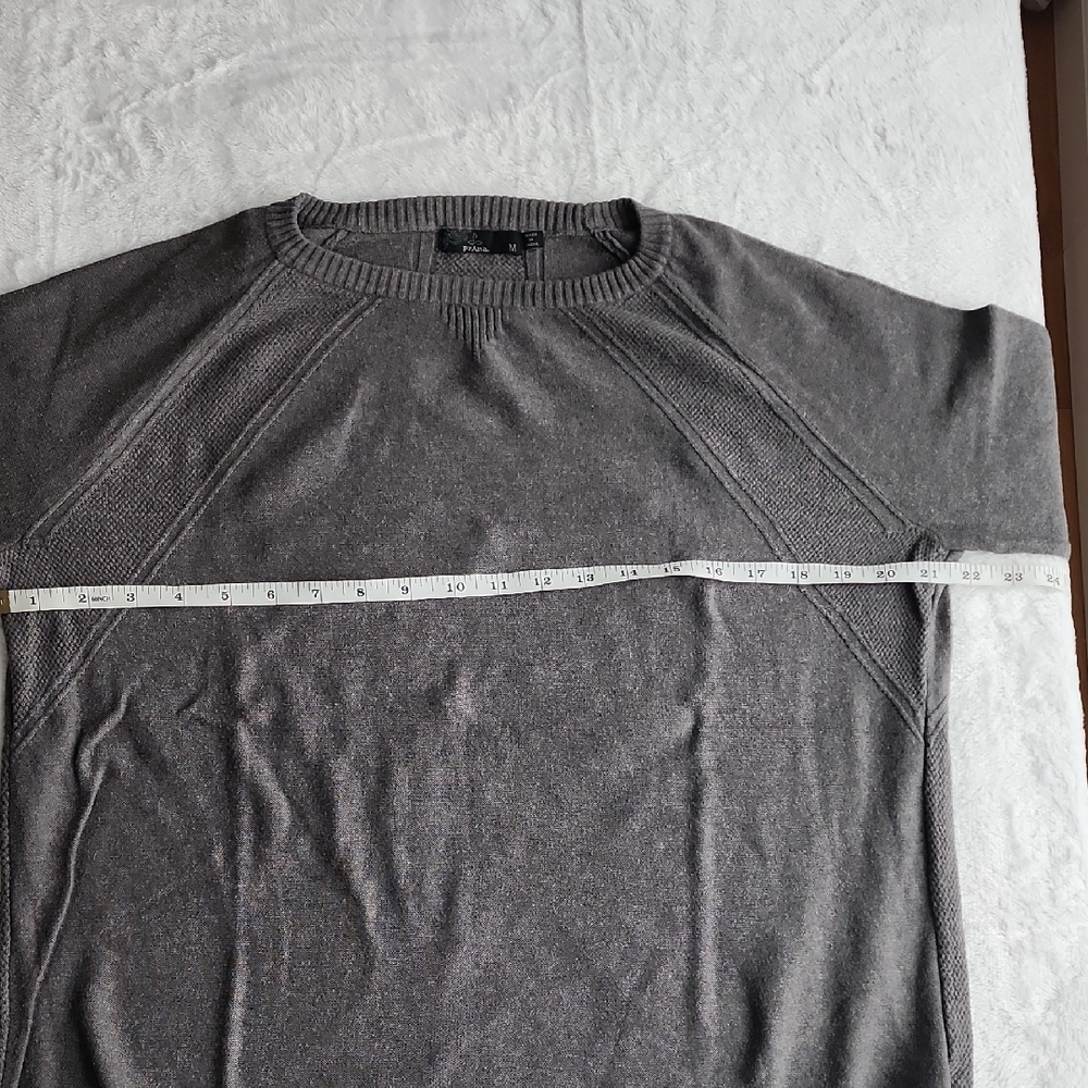 Prana Women's Charcoal Crewneck Sweater - Picture 7 of 9